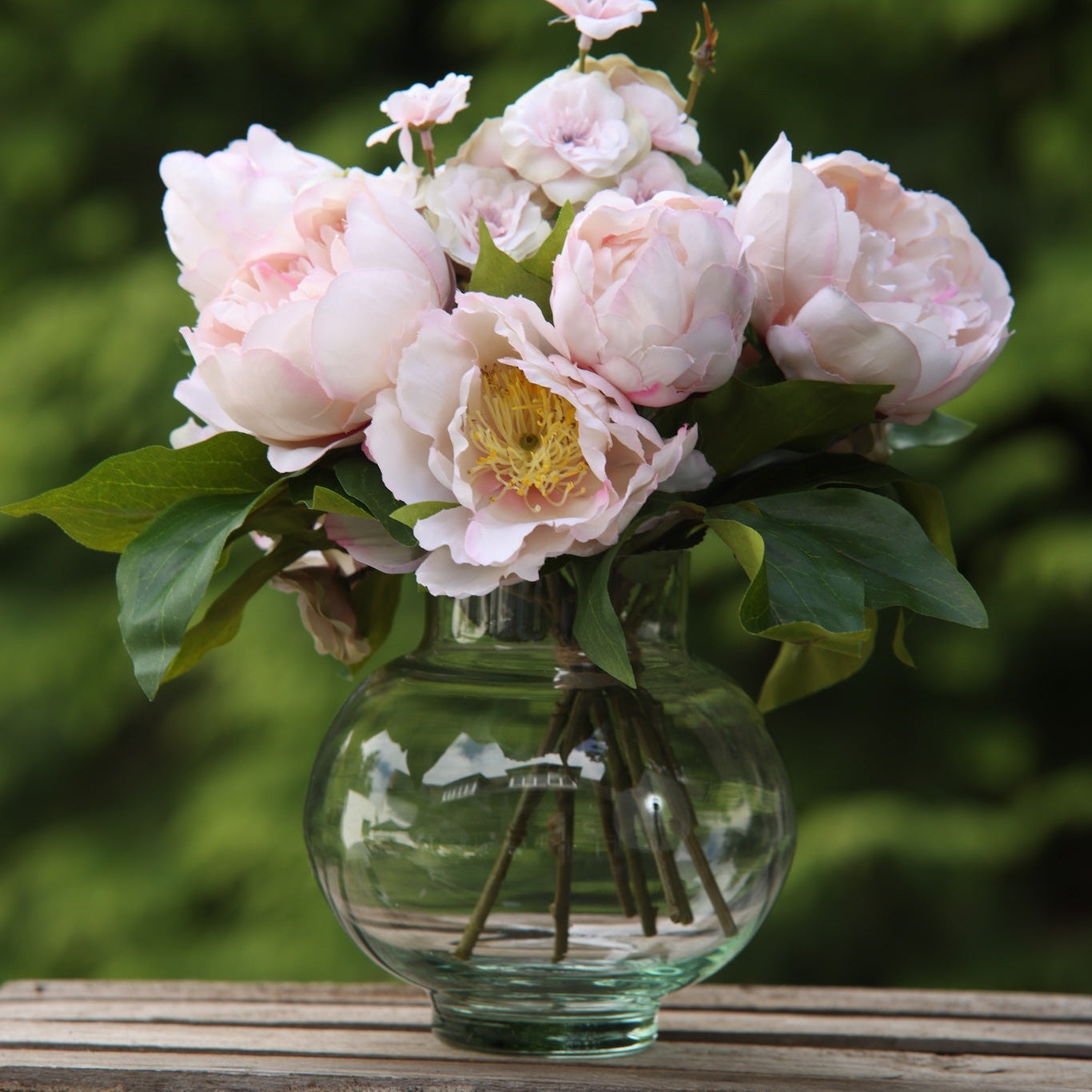 Faux Pink Peony bouquet