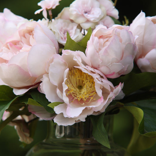 Faux Pink Peony bouquet