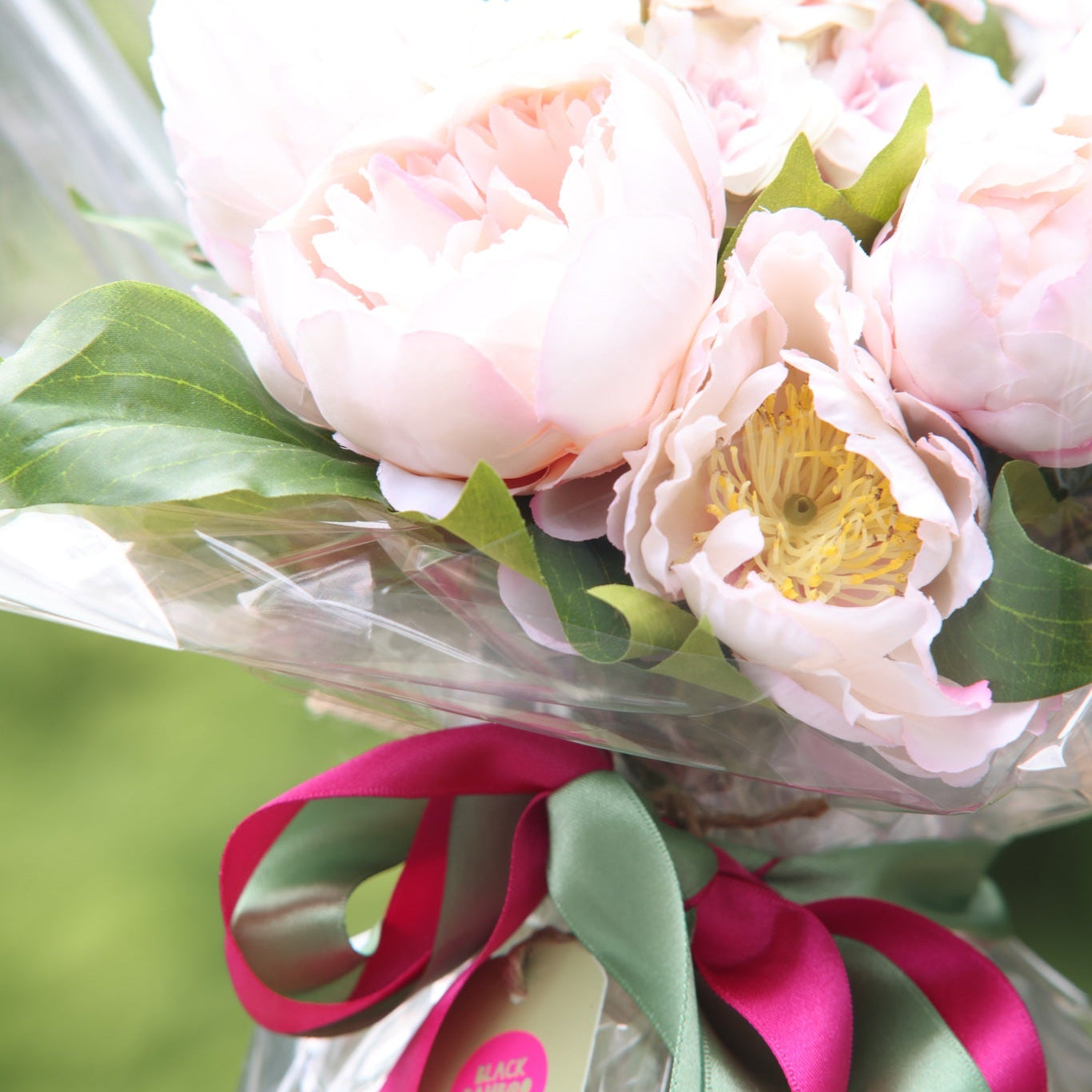Faux Pink Peony bouquet