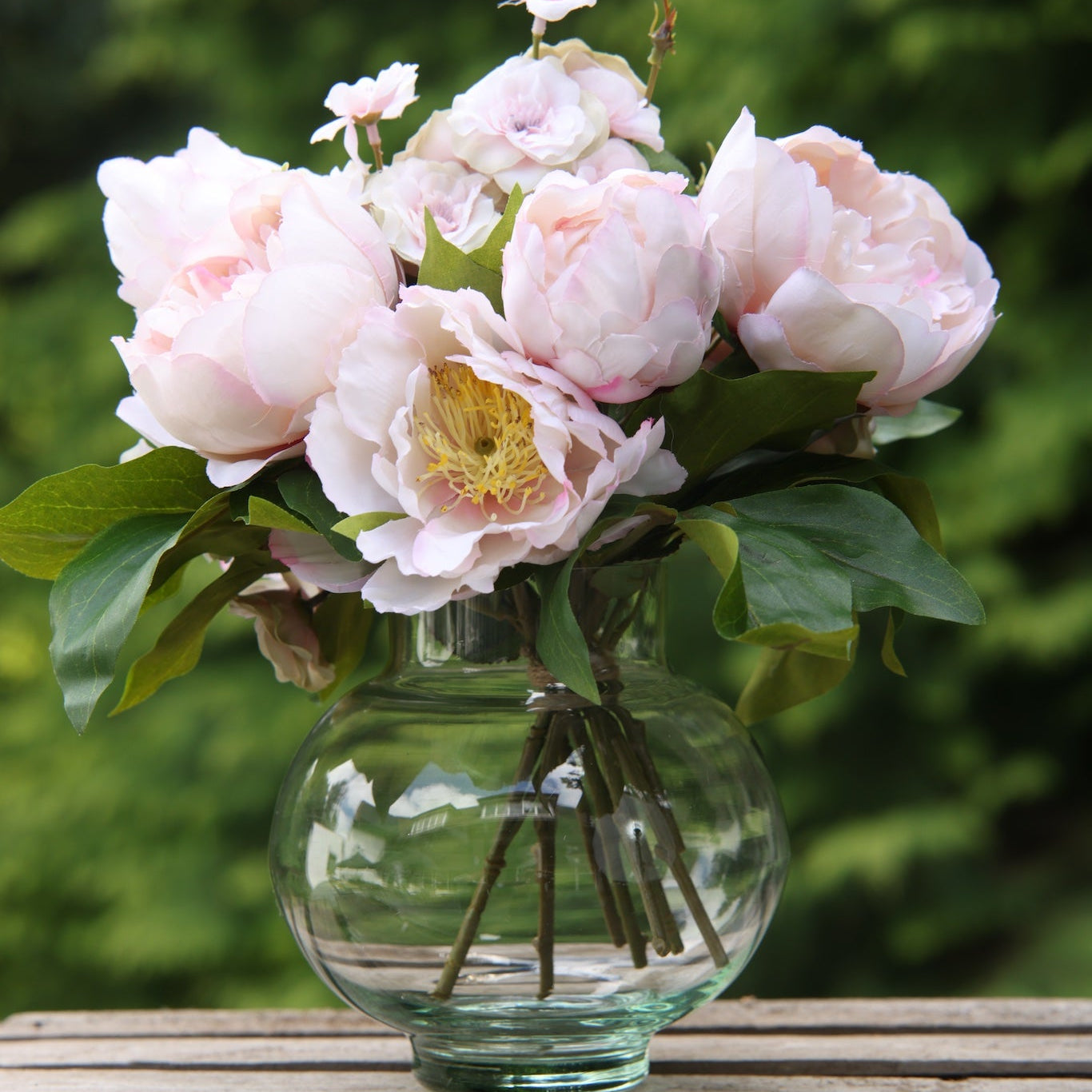Faux Pink Peony bouquet