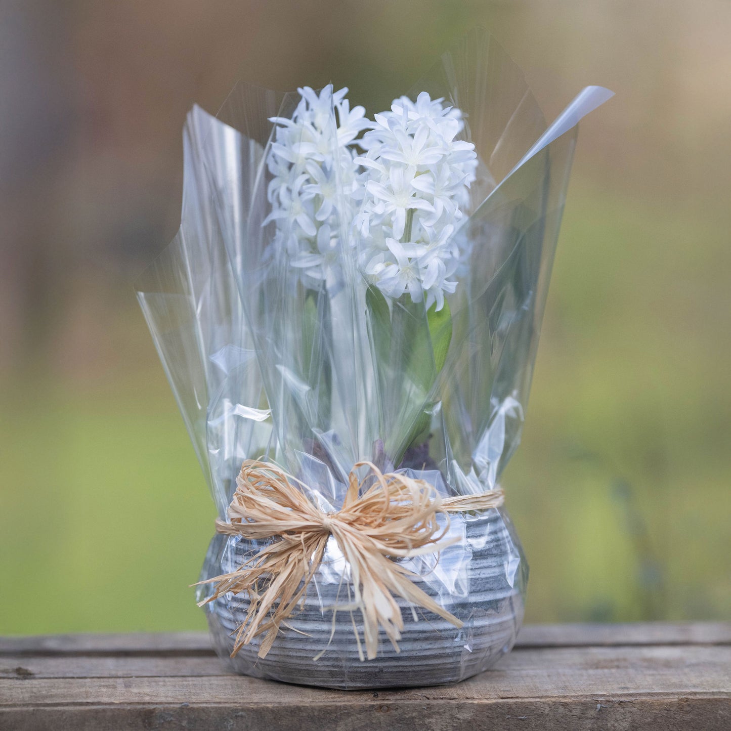 Faux Hyacinth Spring Bowl