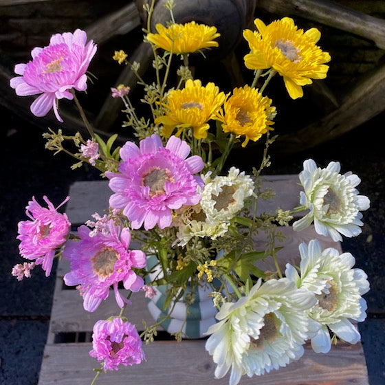 Faux Daisy Meadow Bunch Small