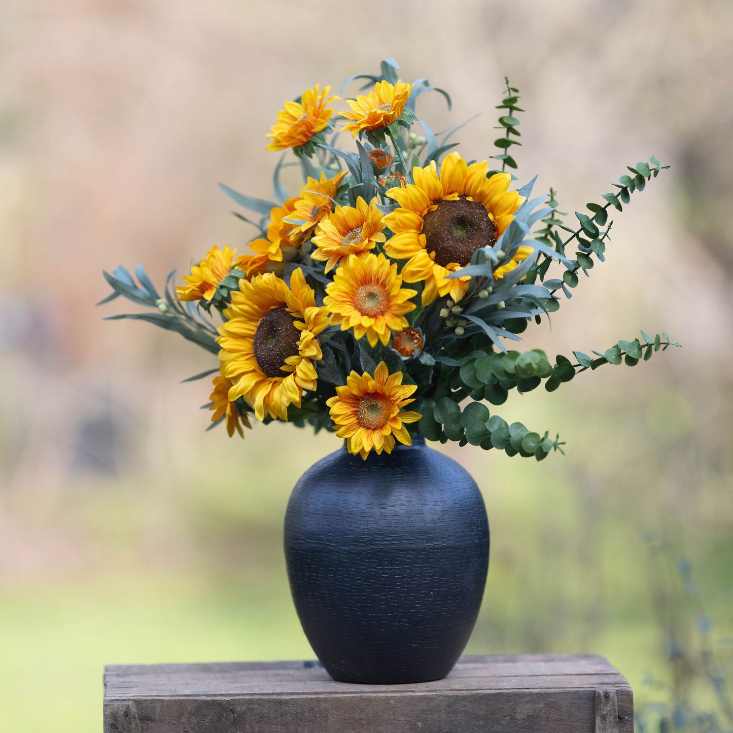 Faux Sunflower Arrangement