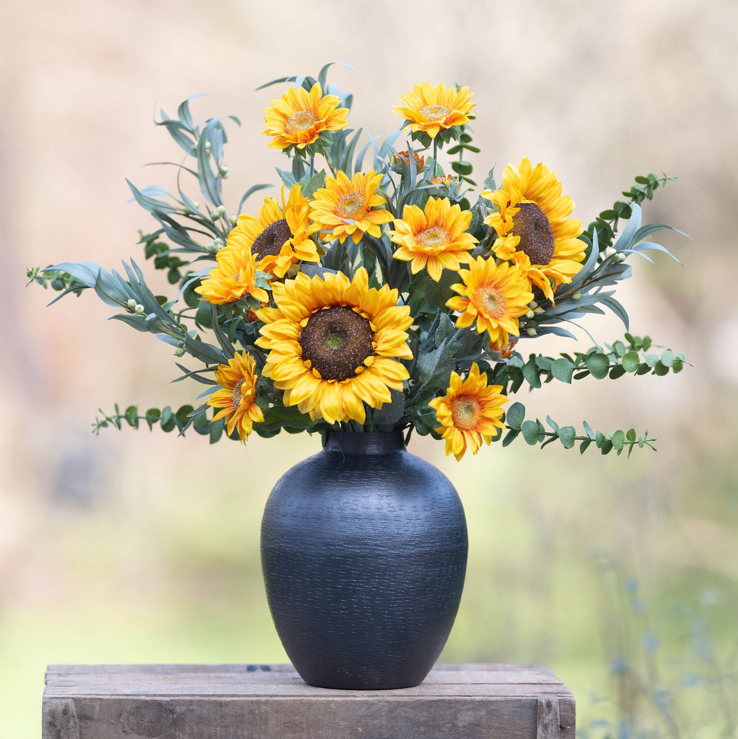 Faux Sunflower Arrangement