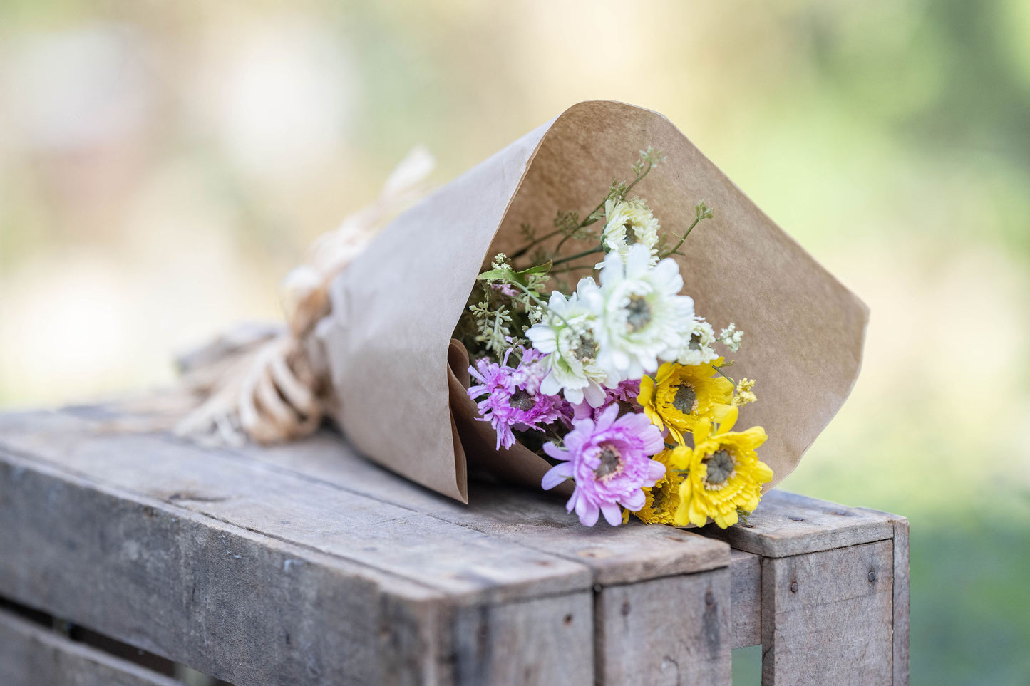 Faux Daisy Meadow Bunch Small
