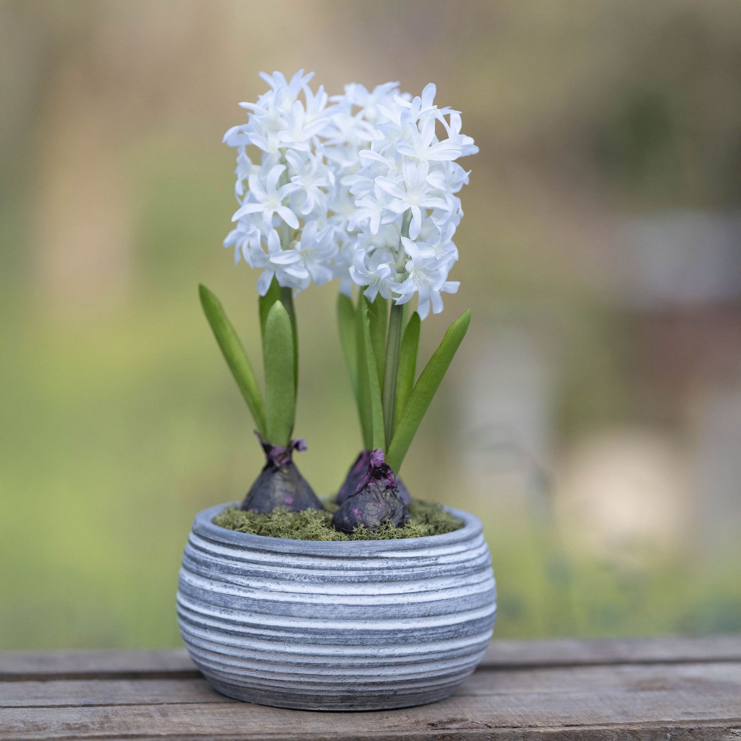 Faux Hyacinth Spring Bowl