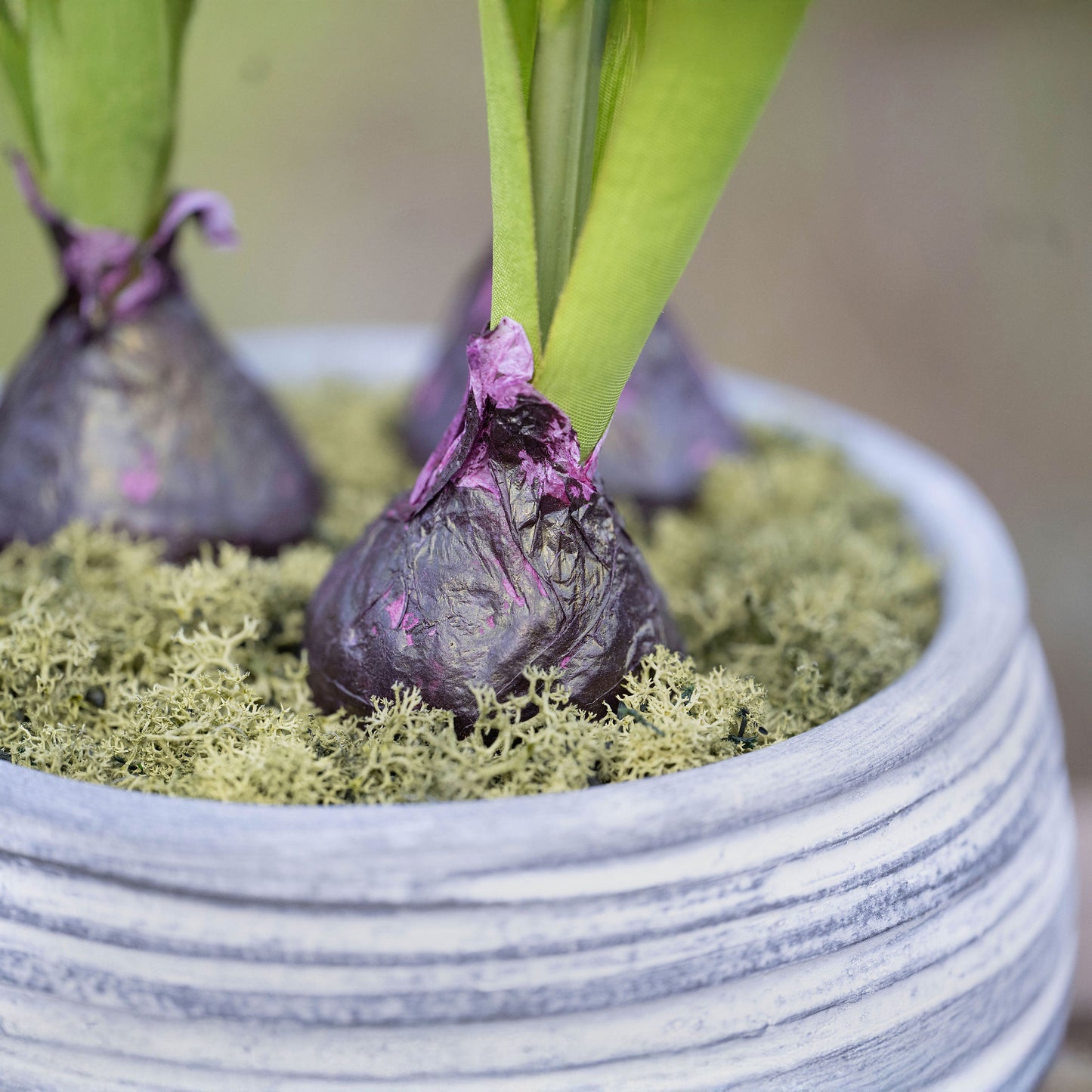 Faux Hyacinth Spring Bowl